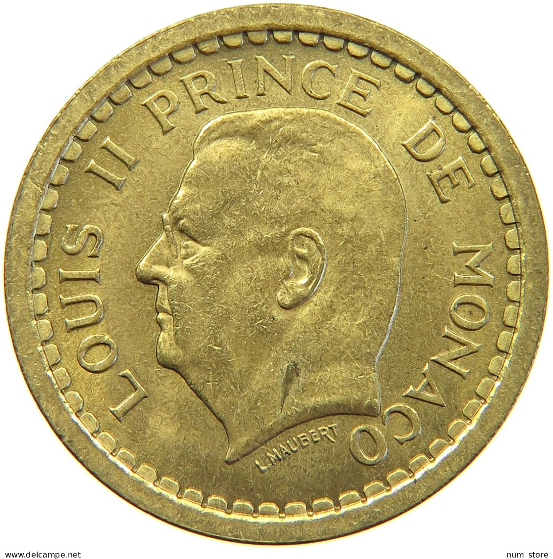 MONACO 2 FRANCS 1945 LOUIS II. (1922-1949) #s024 0339 - 1922-1949 Louis II