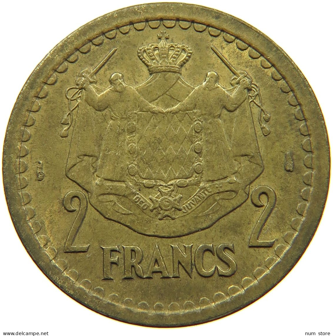 MONACO 2 FRANCS 1945 LOUIS II. (1922-1949) #a080 0887 - 1922-1949 Louis II.