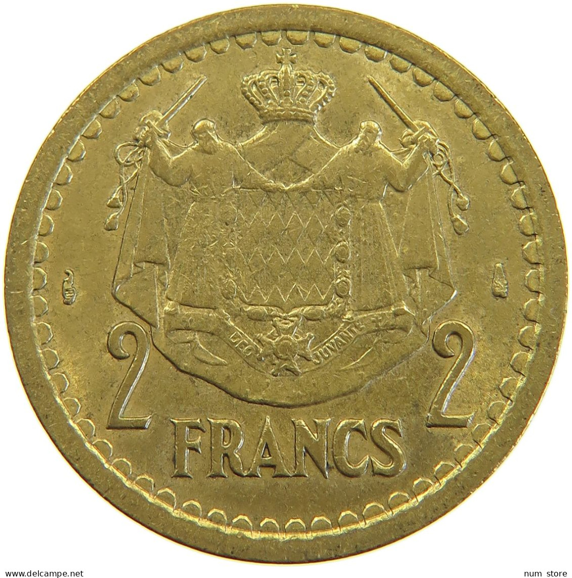 MONACO 2 FRANCS 1945 Louis II. (1922-1949) #a069 0737 - 1922-1949 Louis II