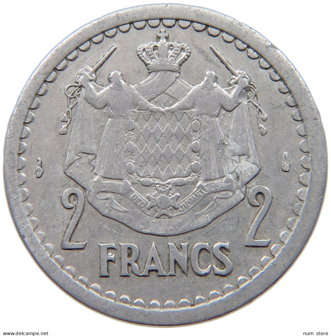 MONACO 2 FRANCS 1943 Louis II. (1922-1949) #c061 0199 - 1922-1949 Louis II