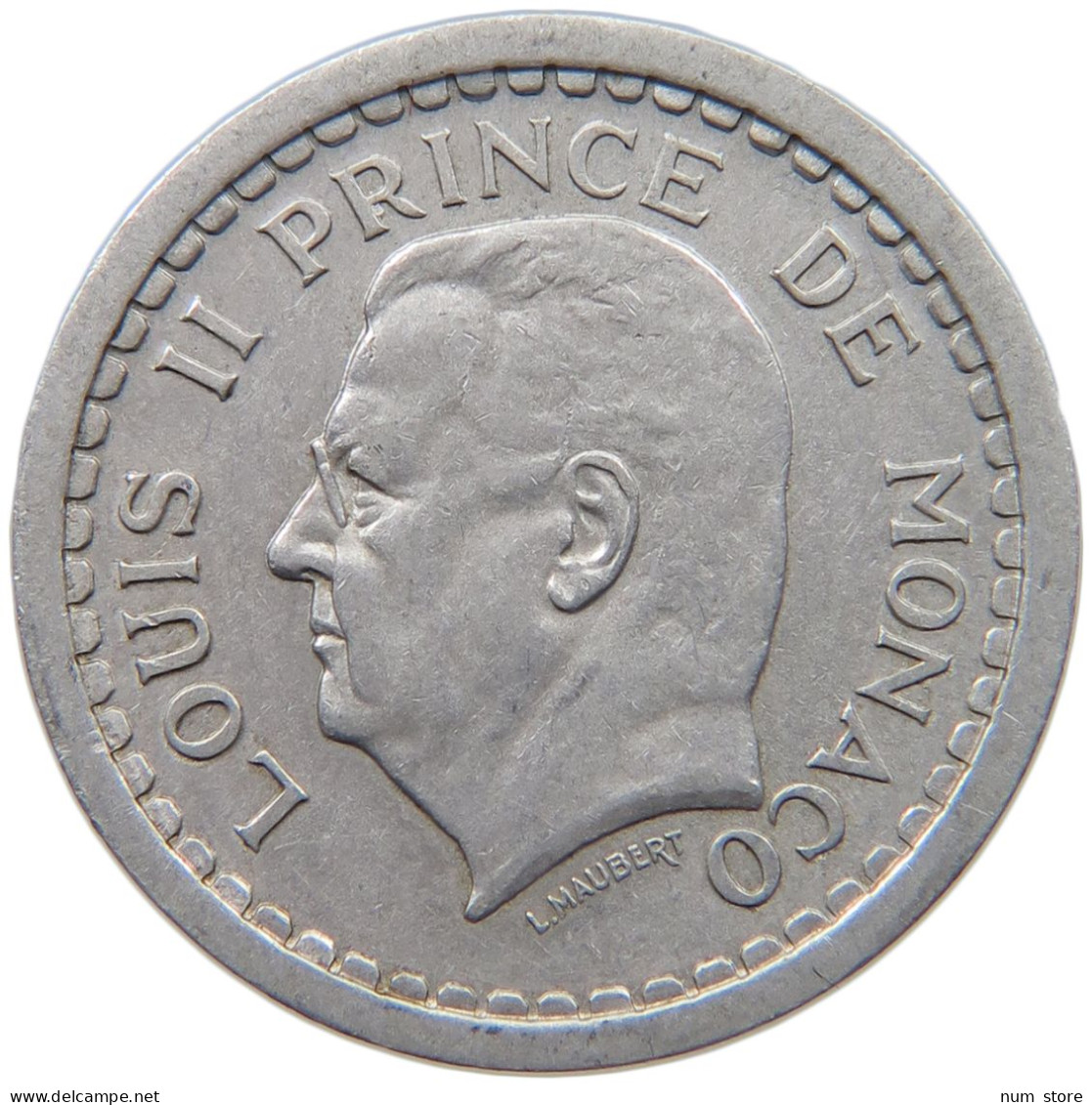 MONACO 2 FRANCS 1943 Louis II. (1922-1949) #c014 0523 - 1922-1949 Louis II