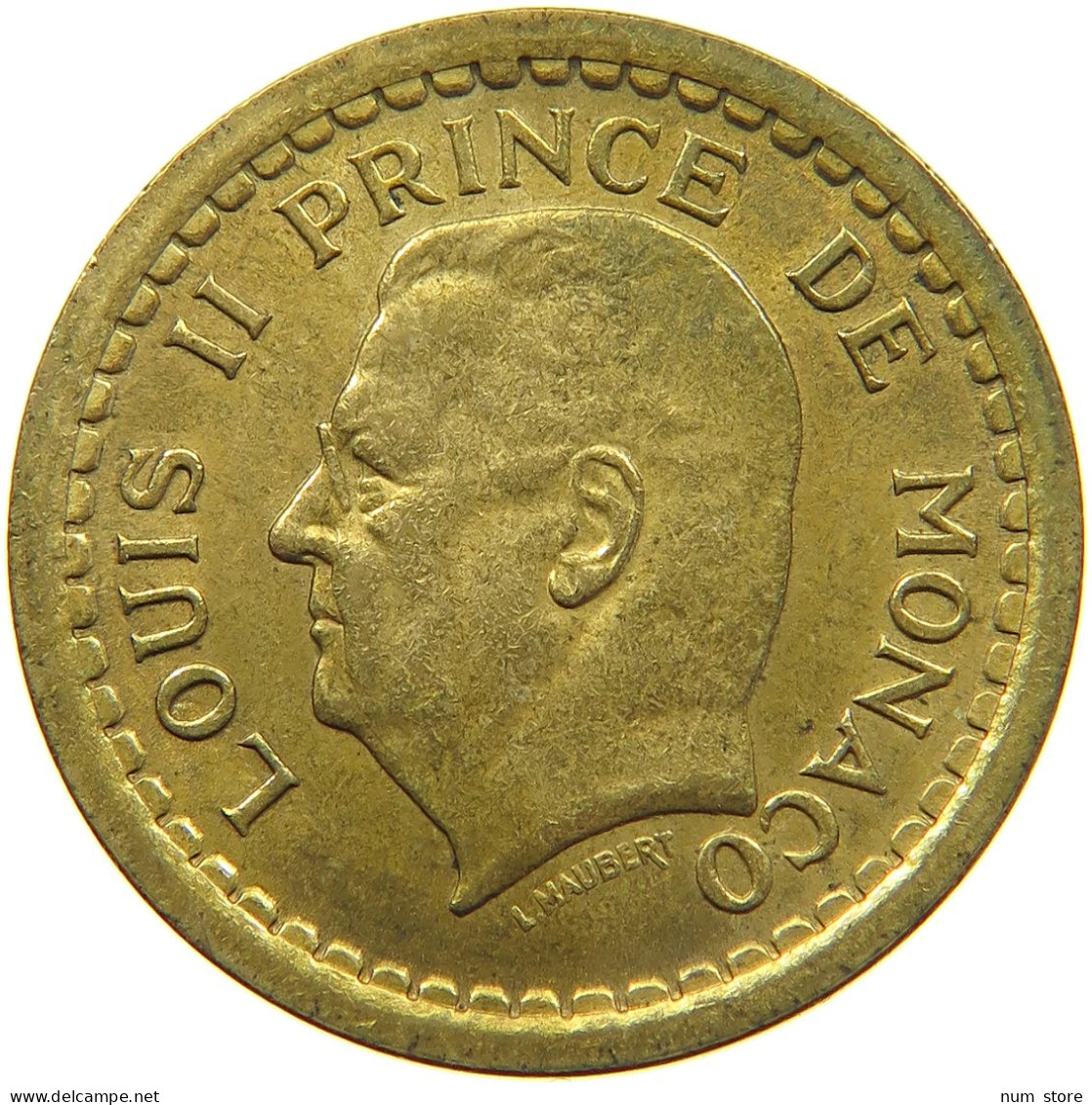 MONACO 2 FRANCS 1945  #c011 0779 - 1922-1949 Louis II