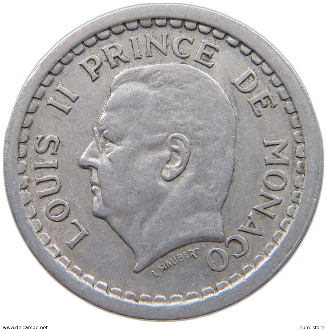 MONACO 2 FRANCS 1943 Louis II. (1922-1949) #c014 0521 - 1922-1949 Louis II.