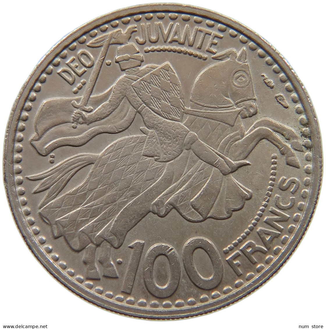 MONACO 100 FRANCS 1950 Rainier III. (1949-2005) #a079 0145 - 1960-2001 Nouveaux Francs