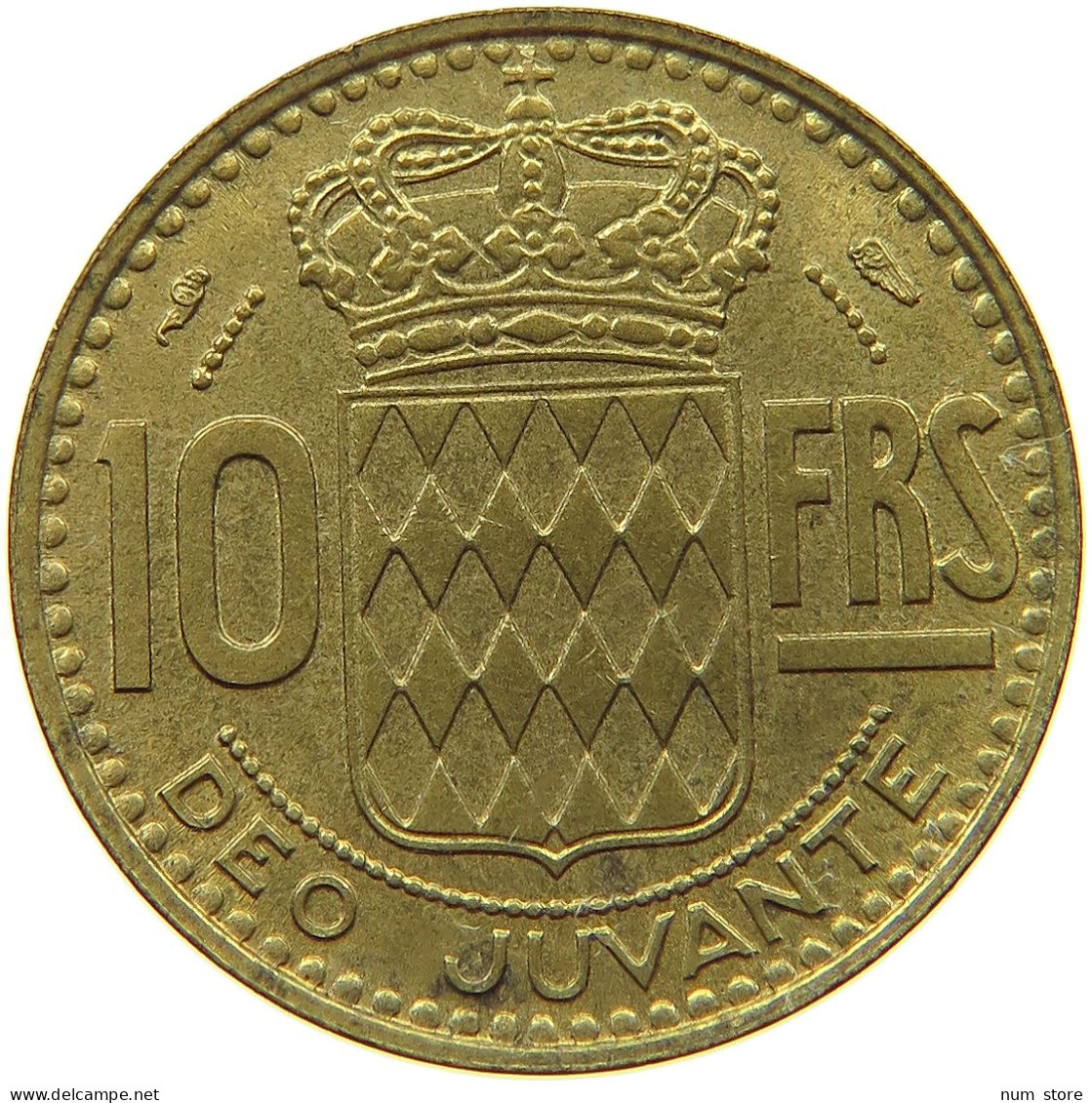 MONACO 10 FRANCS 1951  #s073 0799 - 1949-1956 Franchi Antichi