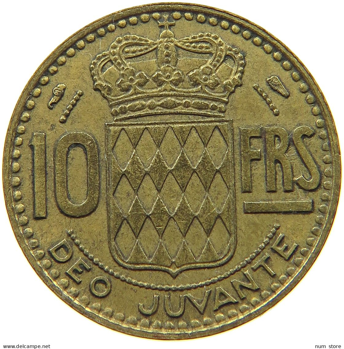 MONACO 10 FRANCS 1950  #s073 0795 - 1949-1956 Anciens Francs