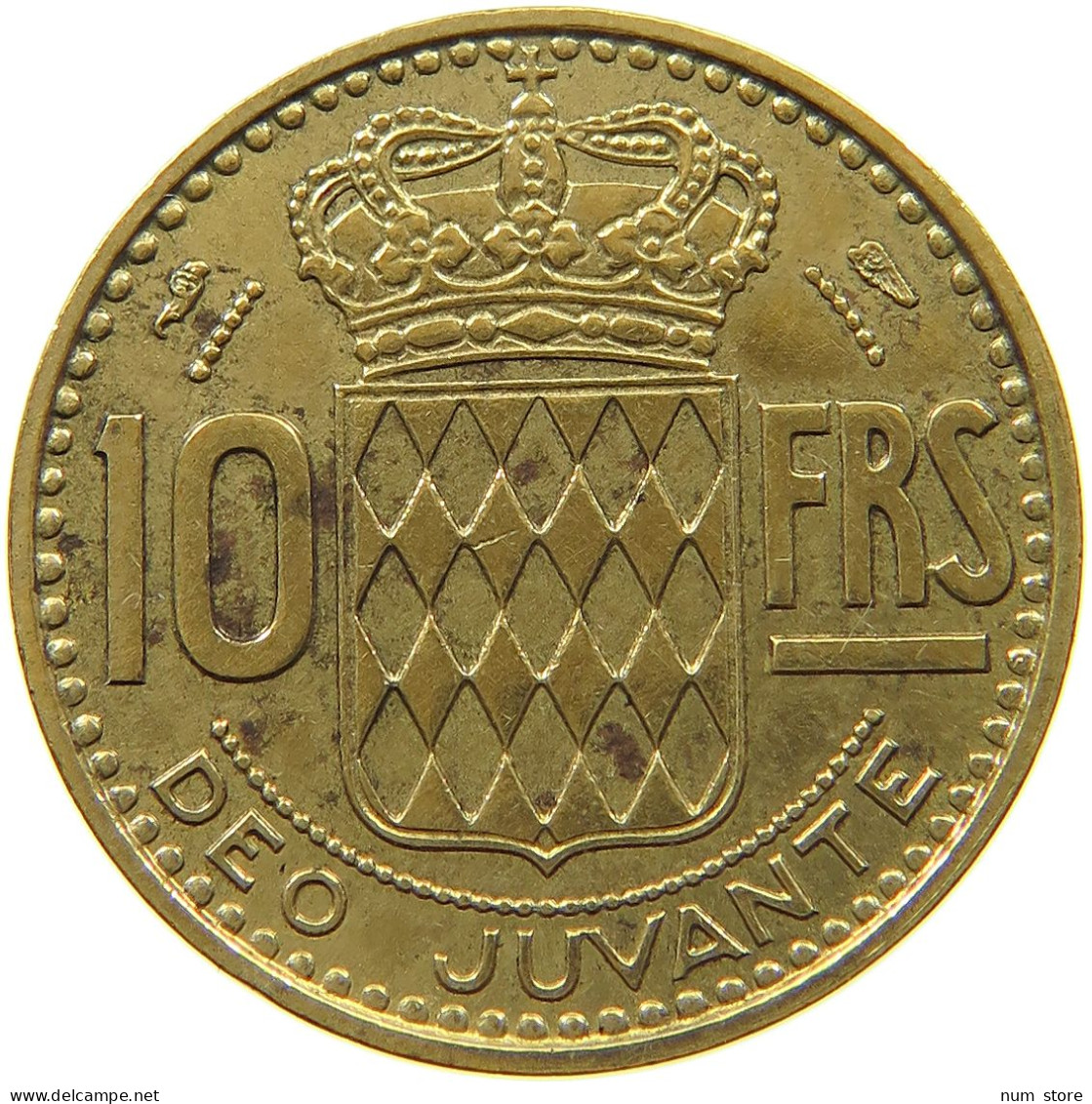 MONACO 10 FRANCS 1950  #s035 0643 - 1949-1956 Old Francs