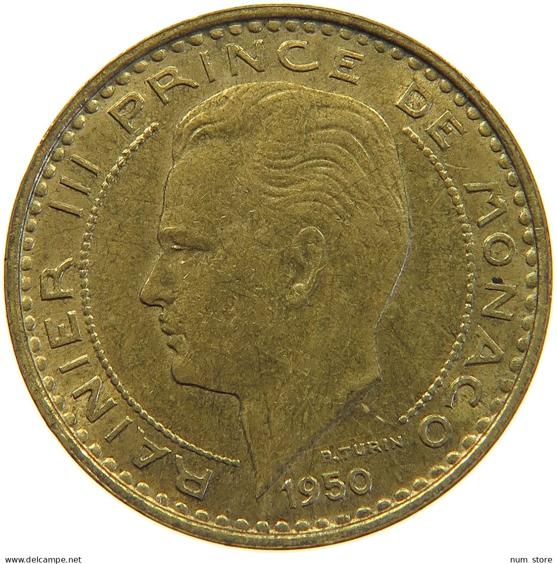 MONACO 10 FRANCS 1950  #c019 0639 - 1949-1956 Anciens Francs