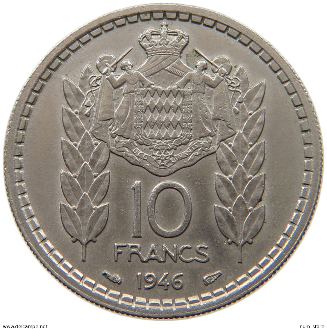 MONACO 10 FRANCS 1946  #s034 0183 - 1922-1949 Louis II