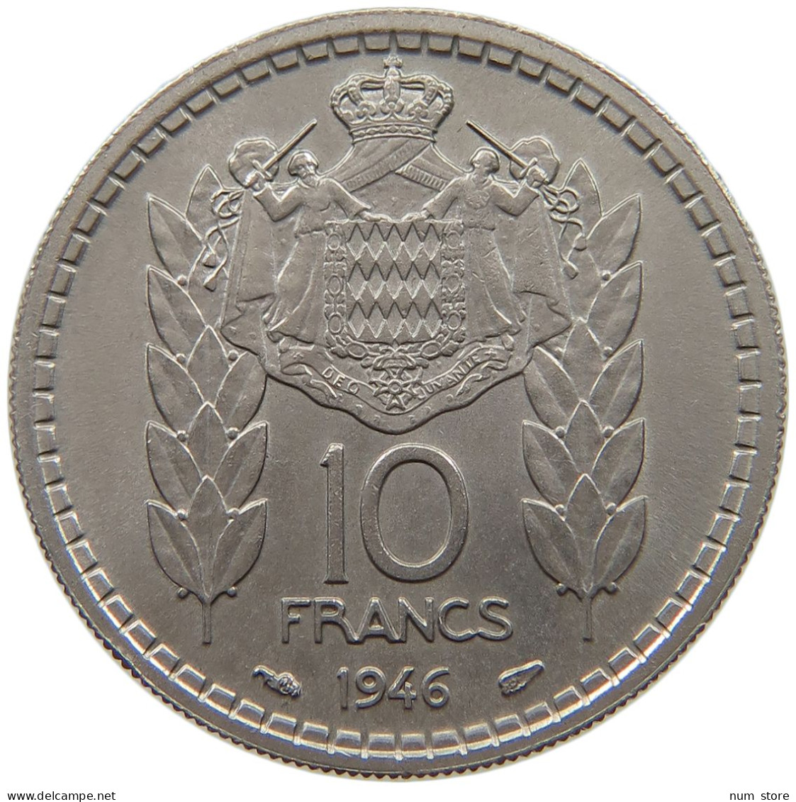 MONACO 10 FRANCS 1946 LOUIS II. (1922-1949) #a061 0237 - 1922-1949 Luigi II