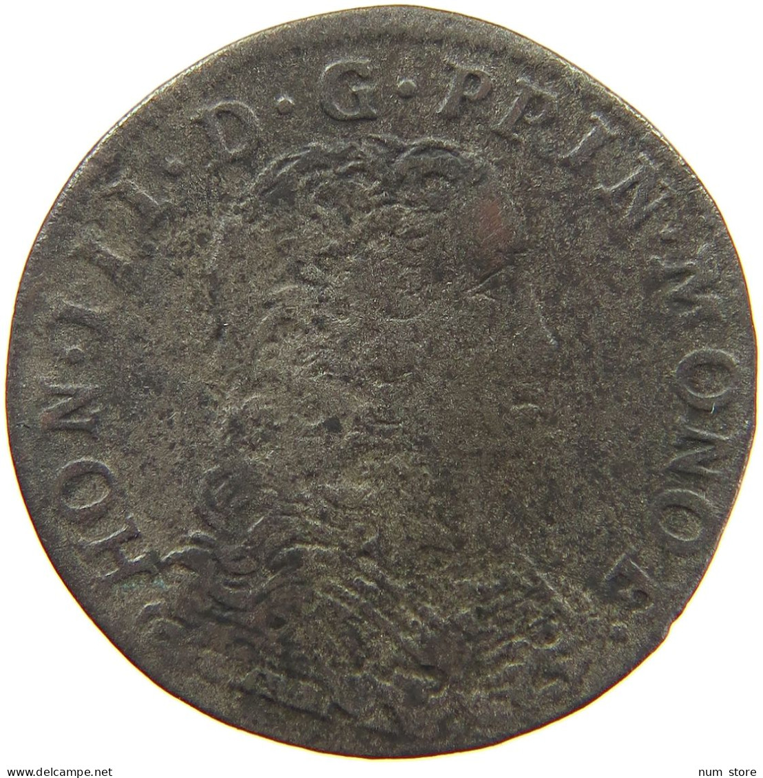 MONACO 1/2 PEZZETTA, 1 1/2 SOLS 1735 HONORE III. (1733-1795) RARE #c039 0091 - 1505-1795 Van Lucien Ier Tot Honoré III