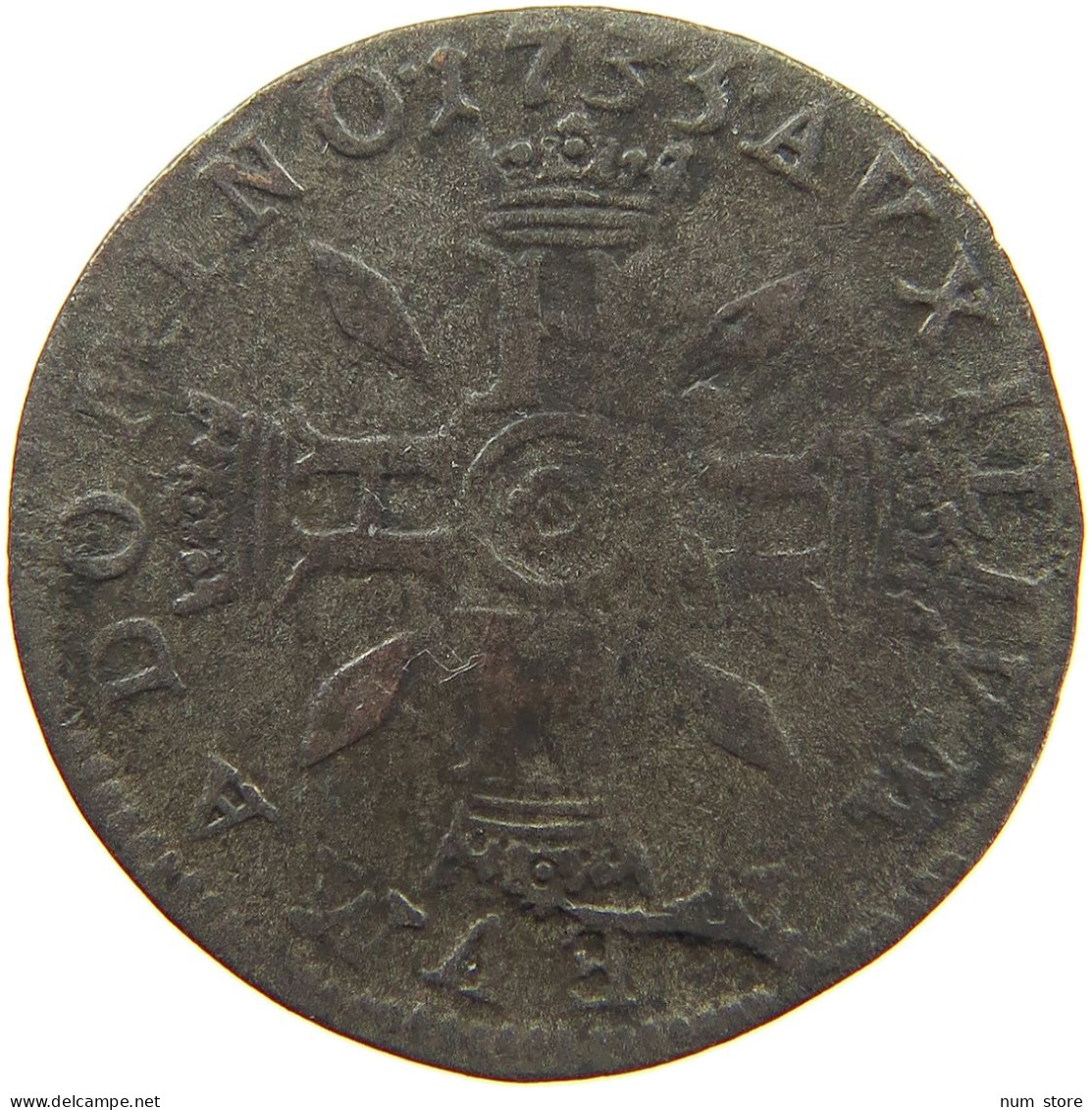 MONACO 1/2 PEZZETTA, 1 1/2 SOLS 1735 HONORE III. (1733-1795) RARE #c039 0091 - 1505-1795 From Lucien Ier To Honoré III