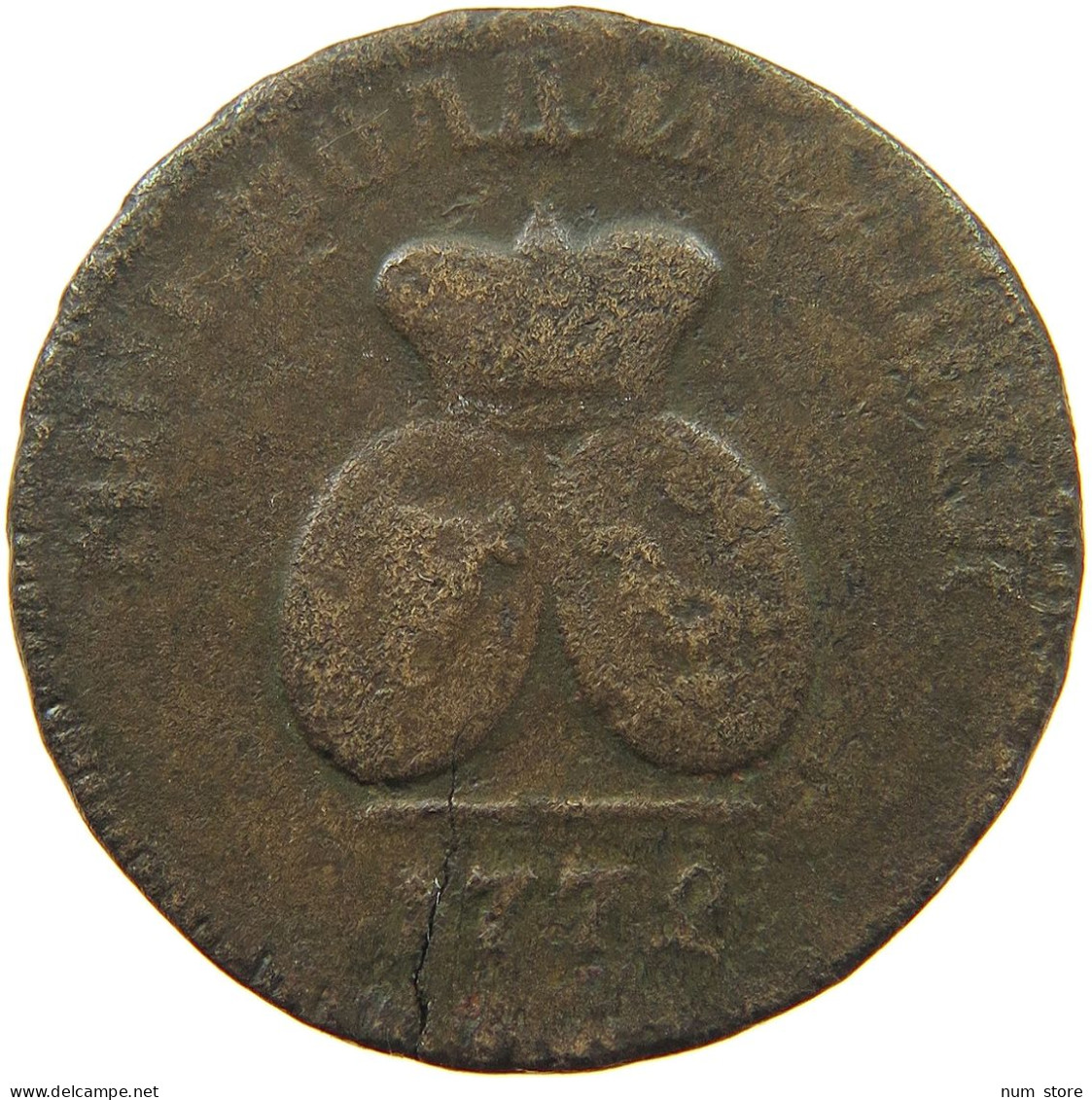 MOLDAVIA WALLACHIA PARA 3 DENGAS 1772  #t118 1025 - Moldova