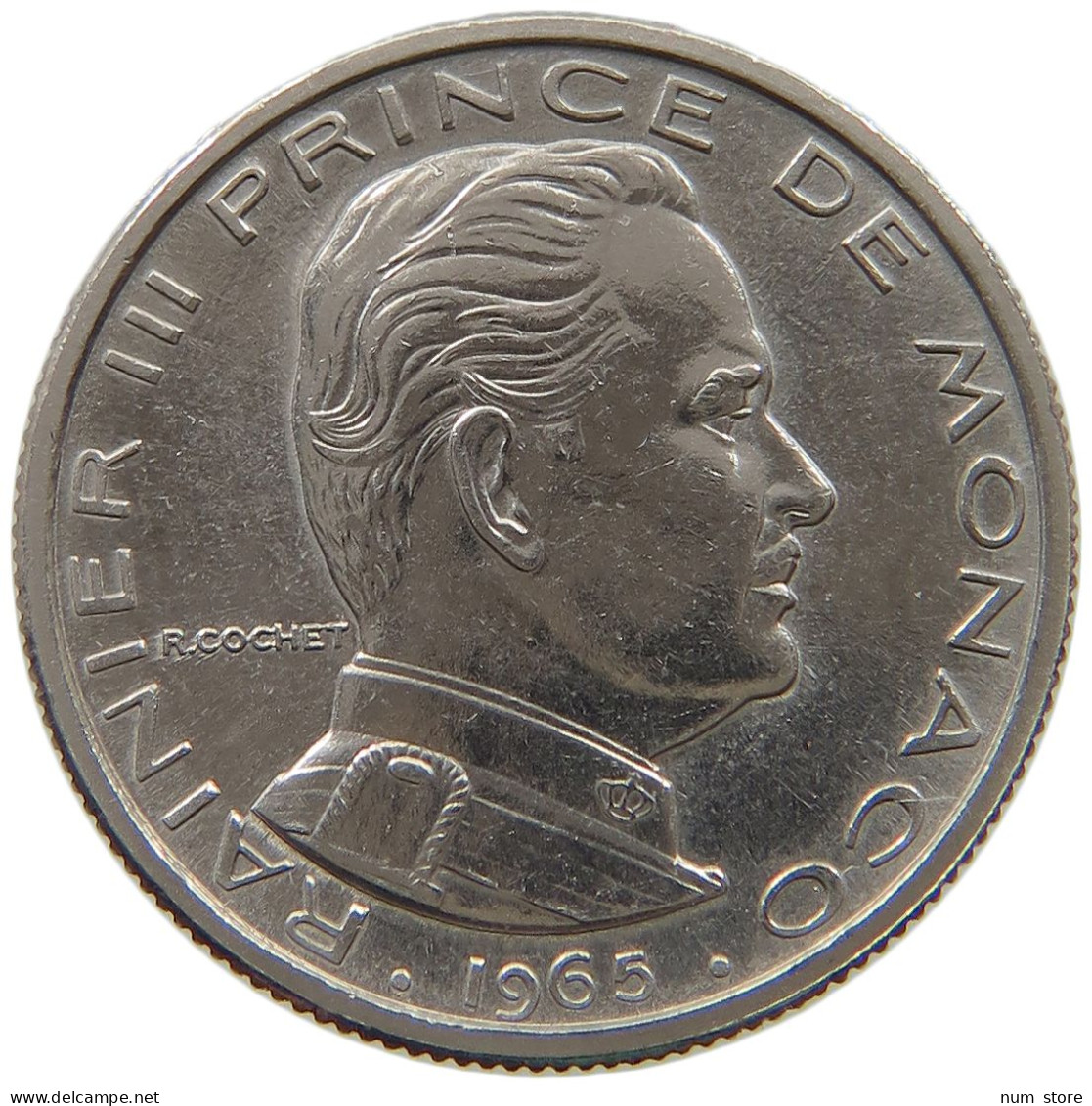 MONACO 1/2 FRANC 1965  #a072 0753 - 1960-2001 Nouveaux Francs