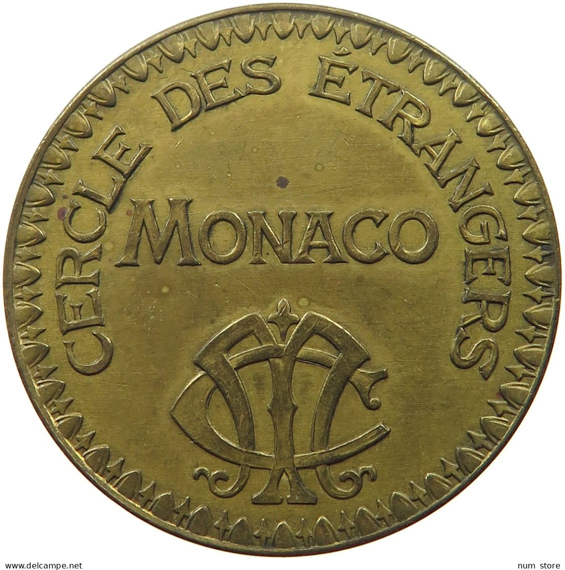 MONACO MEDAILLE  MONACO CERCLE DES ETRANGERS #t130 0213 - Sonstige & Ohne Zuordnung