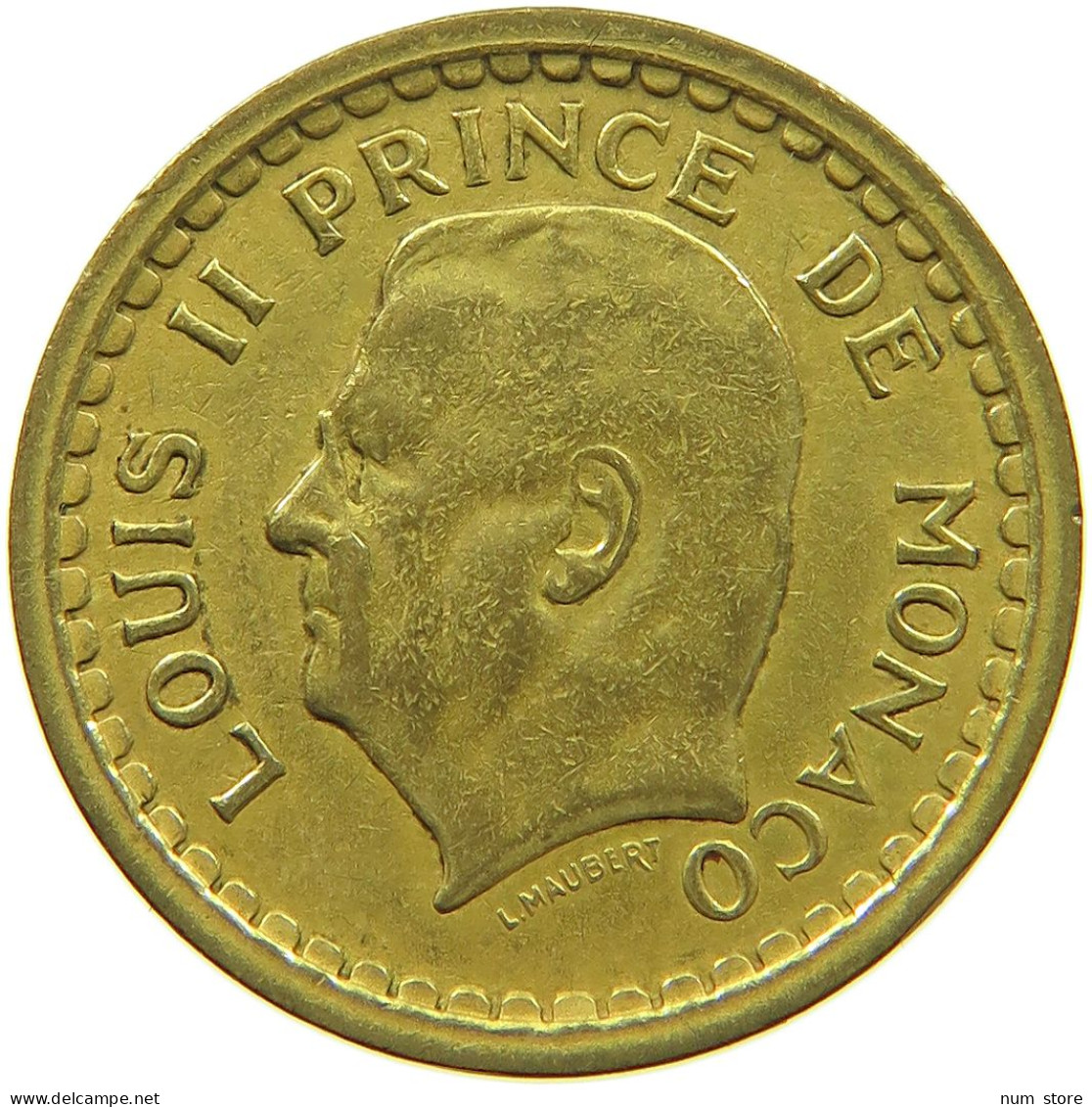 MONACO FRANC 1945 LOUIS II. (1922-1949) #c007 0385 - 1922-1949 Luigi II