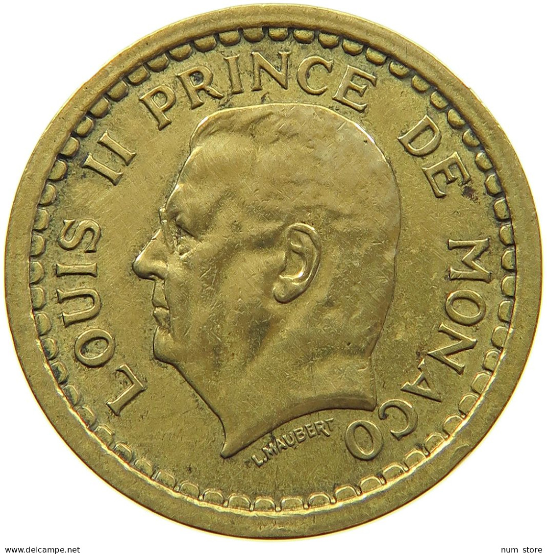 MONACO FRANC 1945  #c055 0251 - 1922-1949 Luigi II