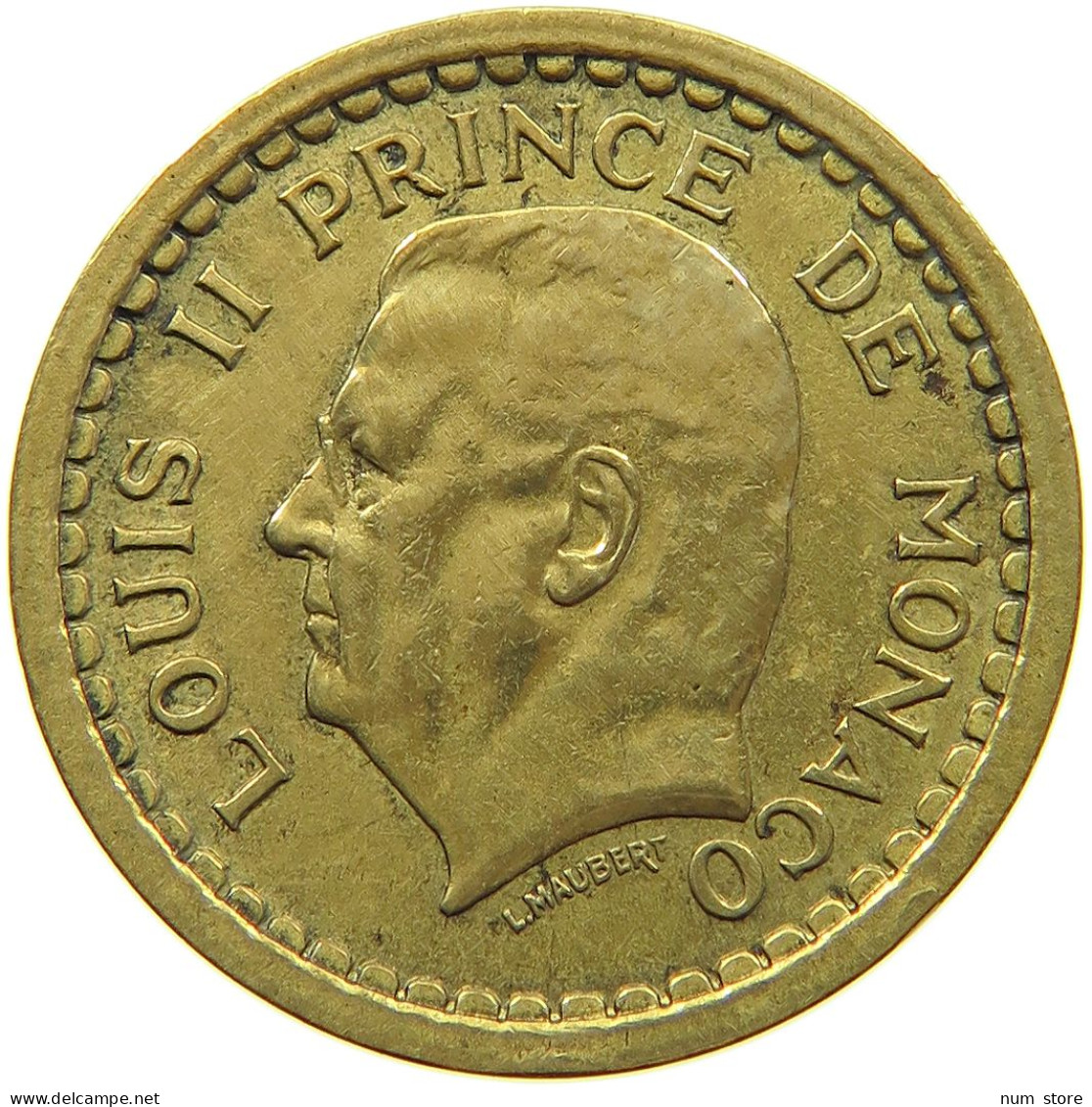 MONACO FRANC 1945  #c055 0251 - 1922-1949 Louis II