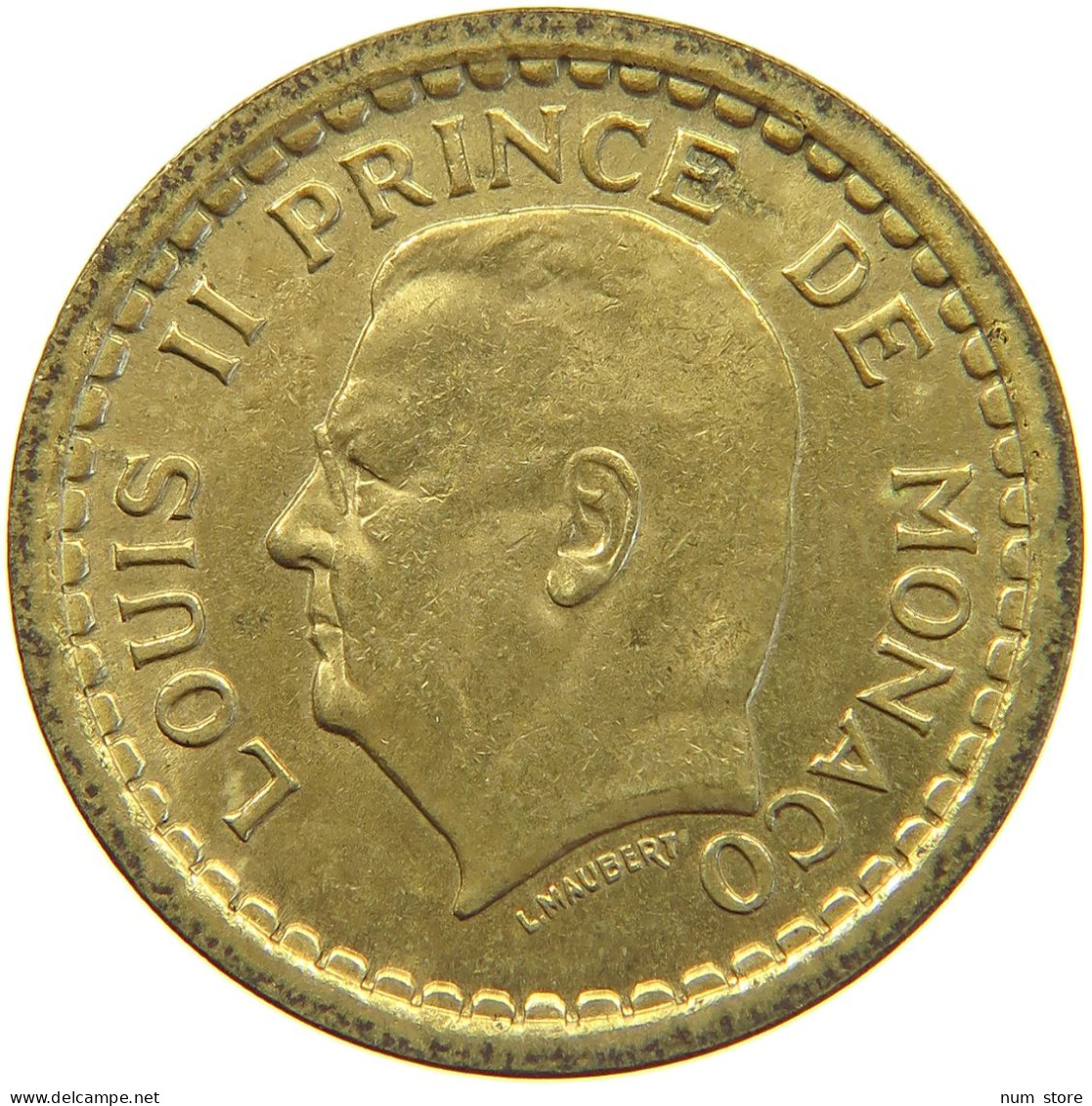 MONACO FRANC 1945  #c051 0215 - 1922-1949 Louis II.