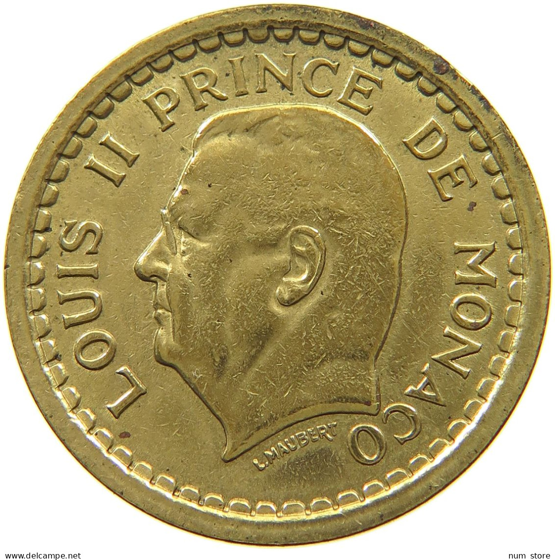 MONACO FRANC 1945  #s035 0611 - 1922-1949 Louis II