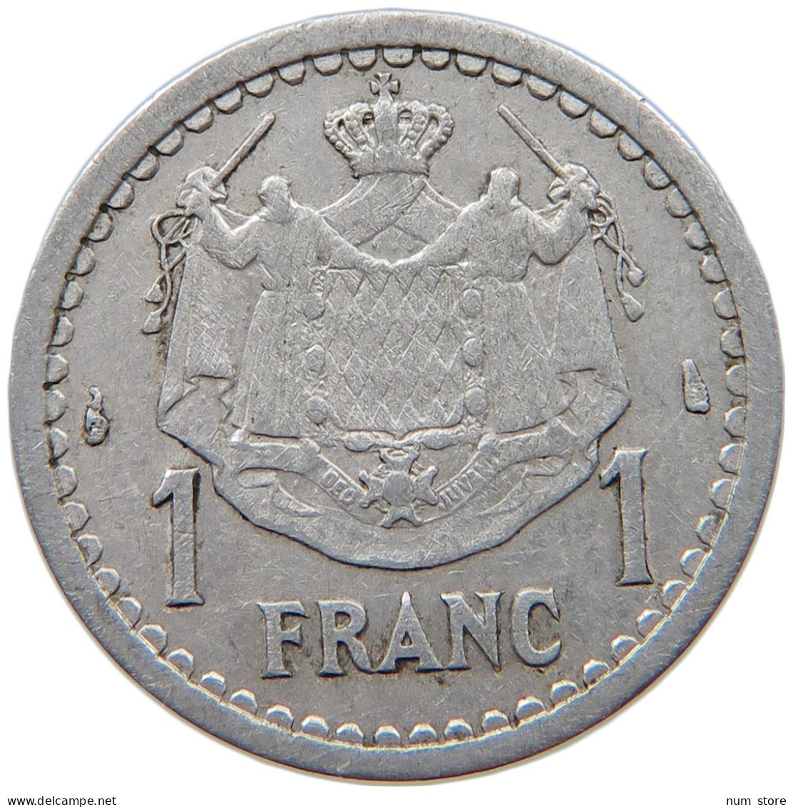 MONACO FRANC 1945  #s023 0111 - 1922-1949 Louis II.