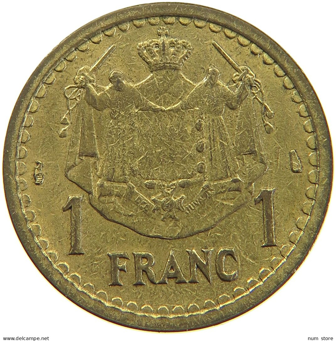 MONACO FRANC 1945  #a094 0617 - 1922-1949 Louis II