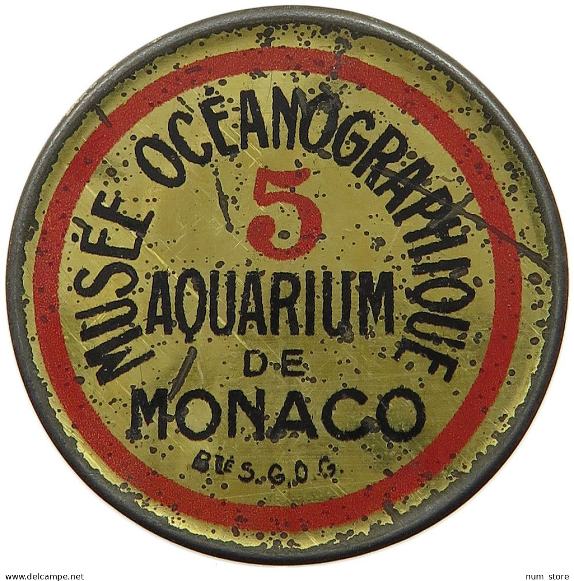 MONACO ENCASED POSTAGE STAMP  Musée Océanographique #w029 0263 - Autres & Non Classés