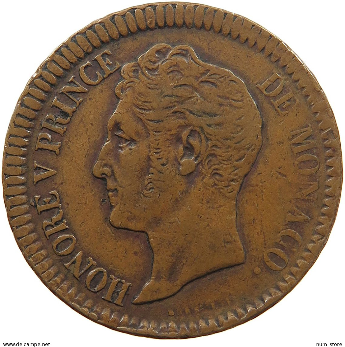 MONACO DECIME 1838 Honorius V. (1819-1841) #t107 0017 - 1819-1922 Onorato V, Carlo III, Alberto I