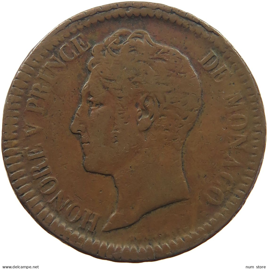 MONACO DECIME 1838 Honorius V. (1819-1841) #t001 0009 - 1819-1922 Honoré V, Charles III, Albert I