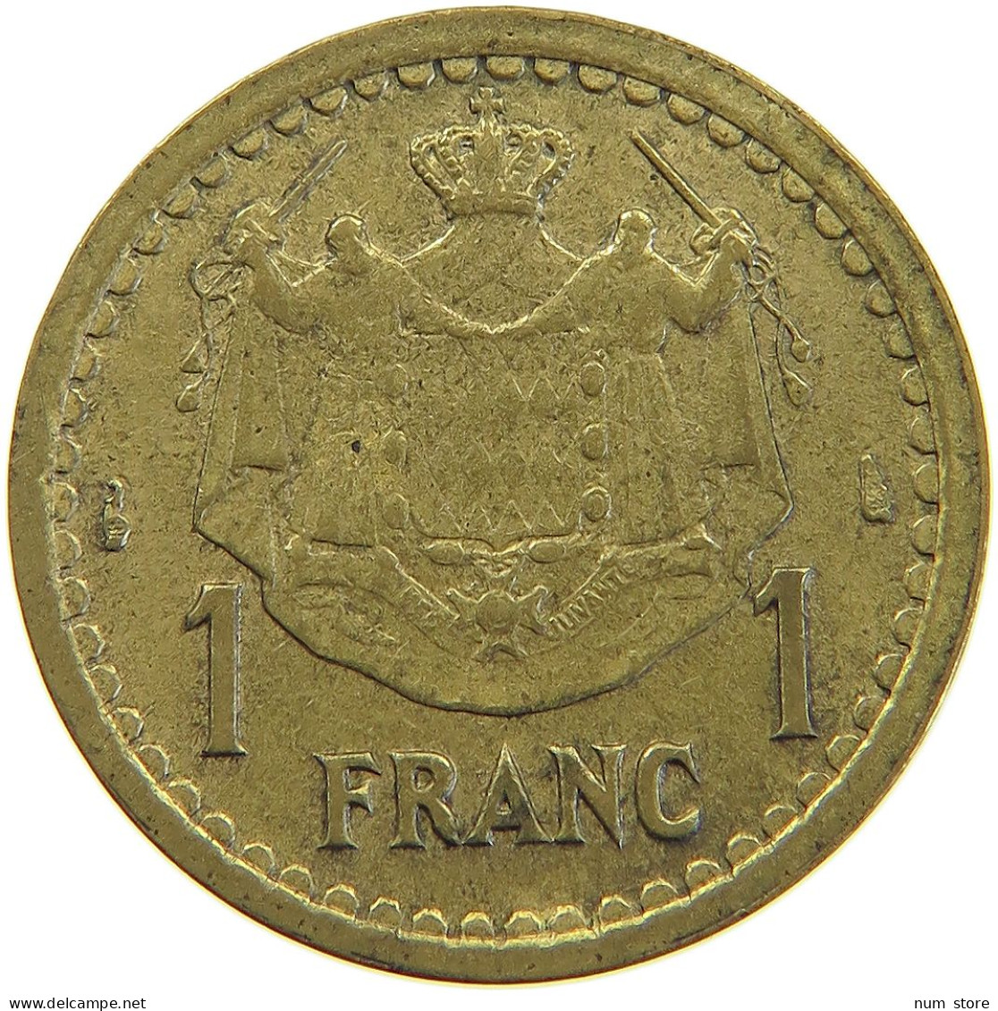 MONACO FRANC 1945  #a069 0779 - 1922-1949 Louis II.