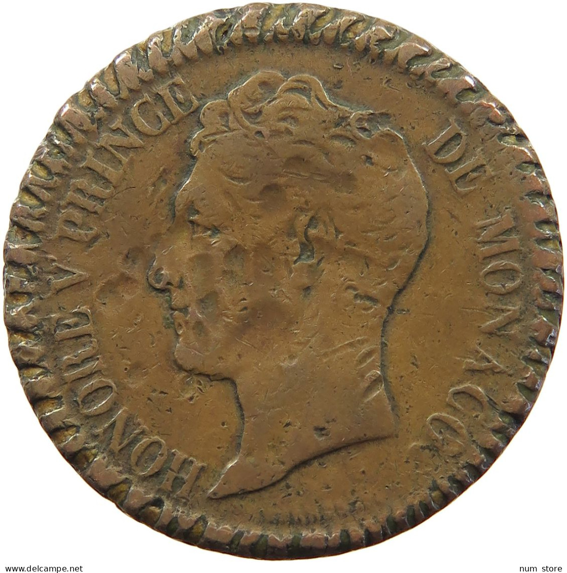 MONACO DECIME 1838 C Honore V., 1819-1841 #a083 0403 - Charles III.