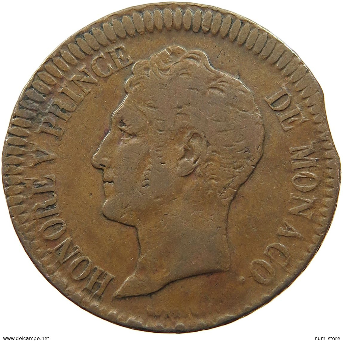 MONACO DECIME 1838 Honorius V. (1819-1841) #t057 0017 - Charles III.