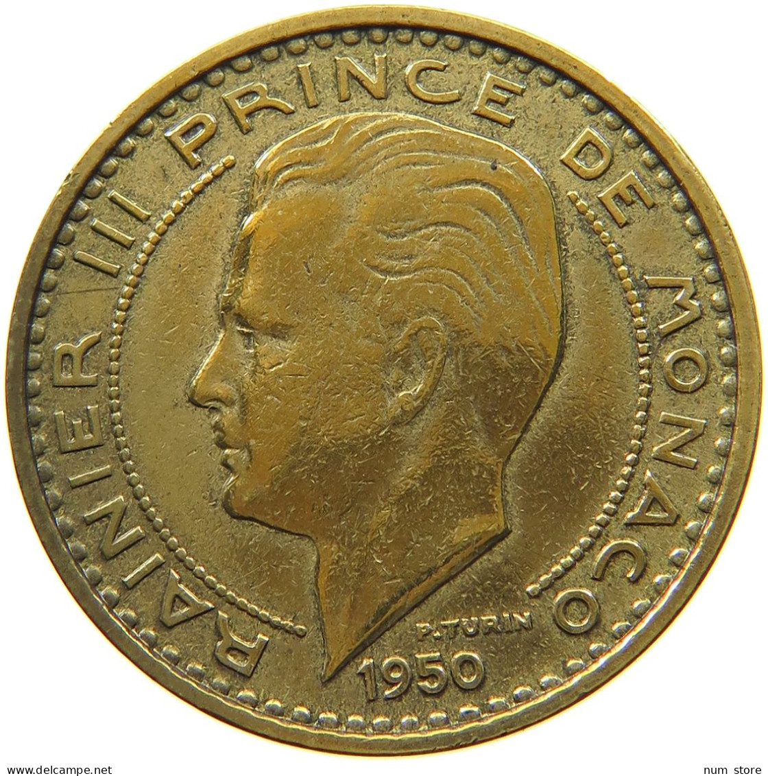 MONACO 50 FRANCS 1950 Rainier III. (1949-2005) #s035 0511 - 1949-1956 Alte Francs