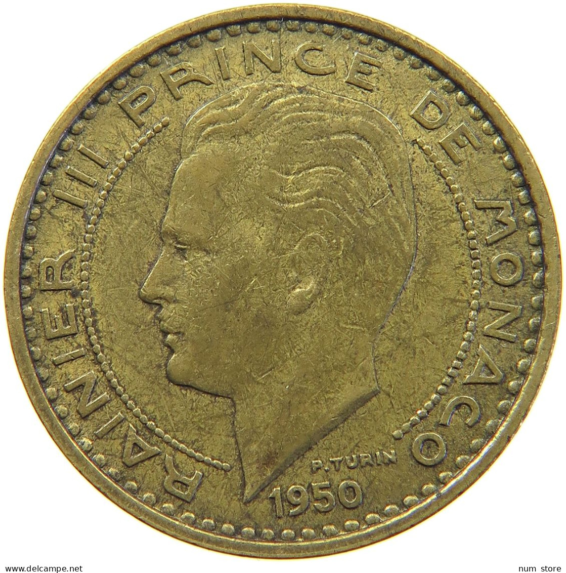 MONACO 50 FRANCS 1950 Rainier III. (1949-2005) #s024 0335 - 1949-1956 Franchi Antichi