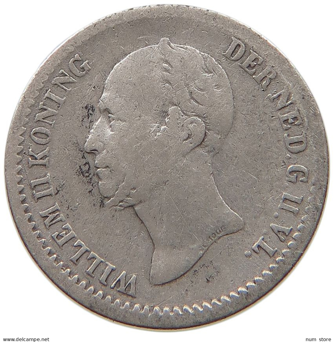 NETHERLANDS 10 CENTS 1849 WILLEM II. 1840-1849 #a034 0211 - 1840-1849: Willem II.