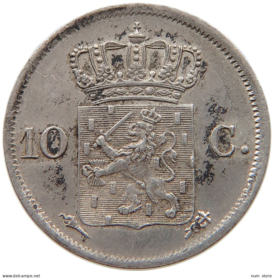 NETHERLANDS 10 CENTS 1827 WILLEM I. 1815-1840 #t112 0199 - 1815-1840: Willem I.