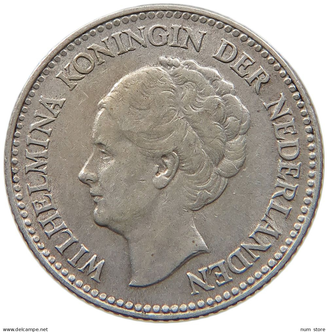 NETHERLANDS 1/2 GULDEN 1930 Wilhelmina 1890-1948 #a033 0501 - 1/2 Gulden