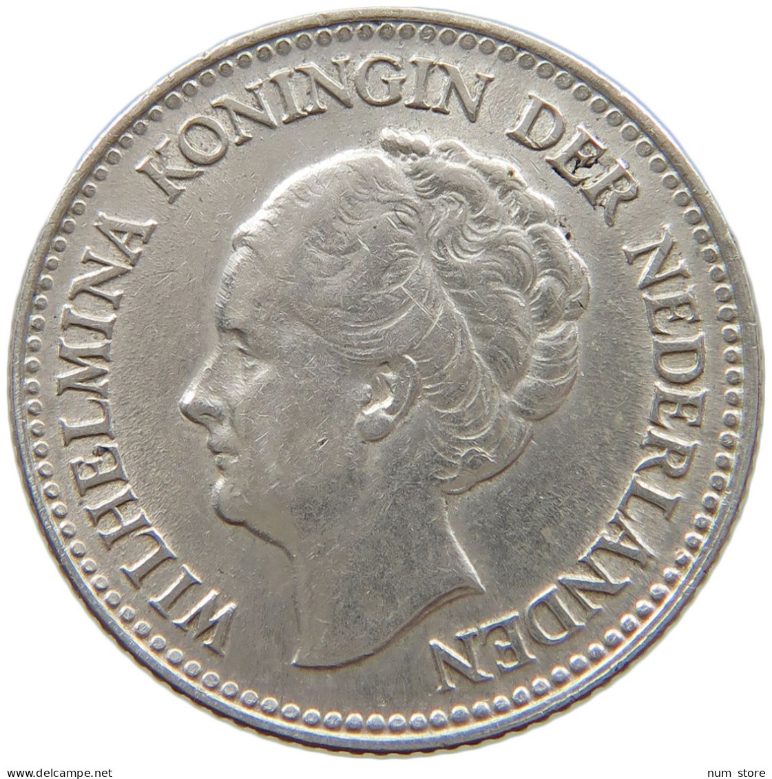 NETHERLANDS 1/2 GULDEN 1930 Wilhelmina 1890-1948 #a081 0757 - 1/2 Gulden