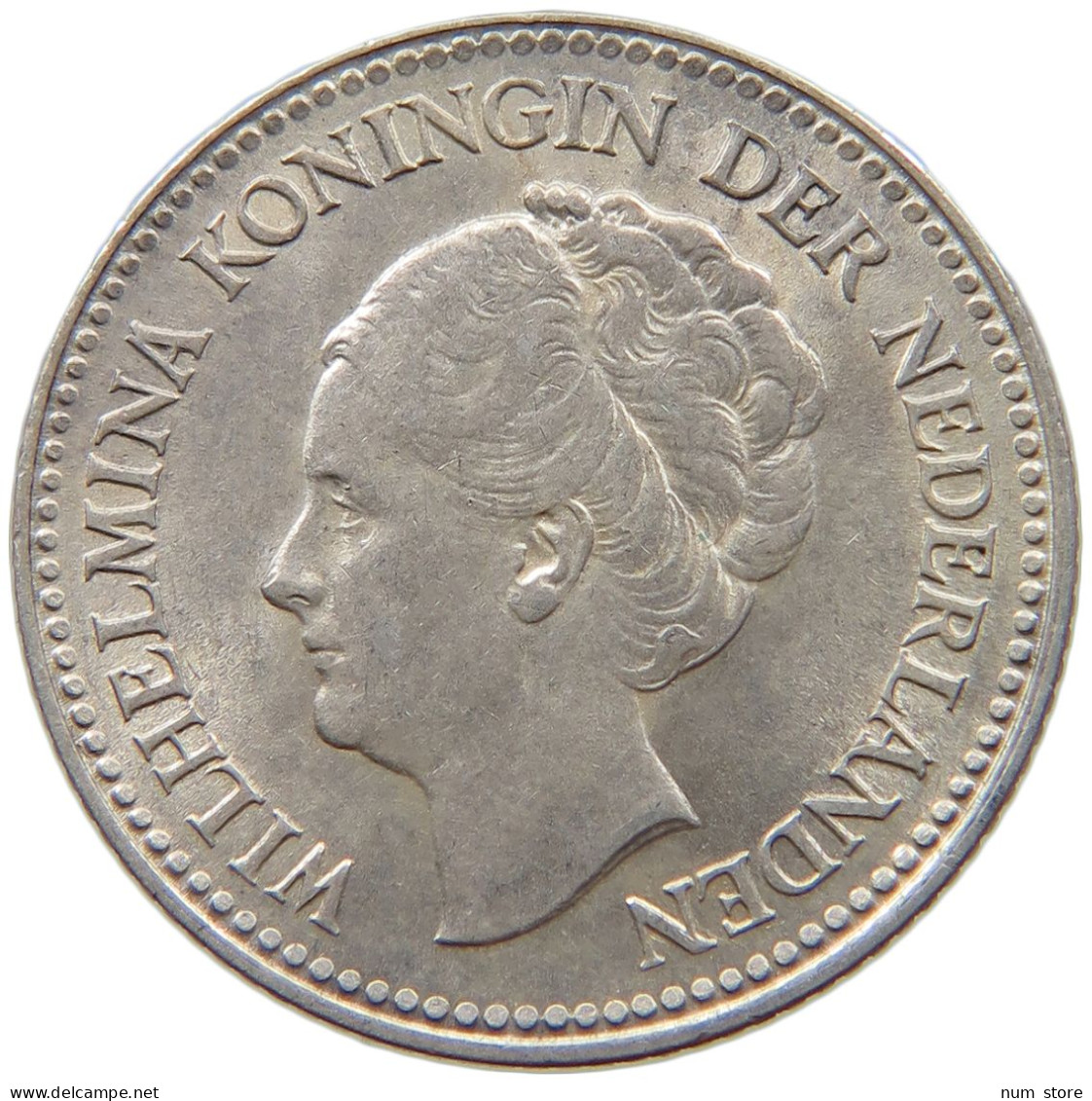 NETHERLANDS 1/2 GULDEN 1929 Wilhelmina 1890-1948 #c058 0253 - 1/2 Gulden