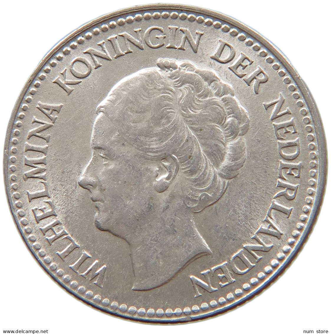 NETHERLANDS 1/2 GULDEN 1929 Wilhelmina 1890-1948 #c058 0251 - 1/2 Gulden