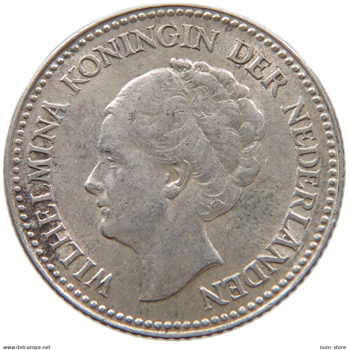 NETHERLANDS 1/2 GULDEN 1929 Wilhelmina 1890-1948 #c018 0253 - 1/2 Gulden