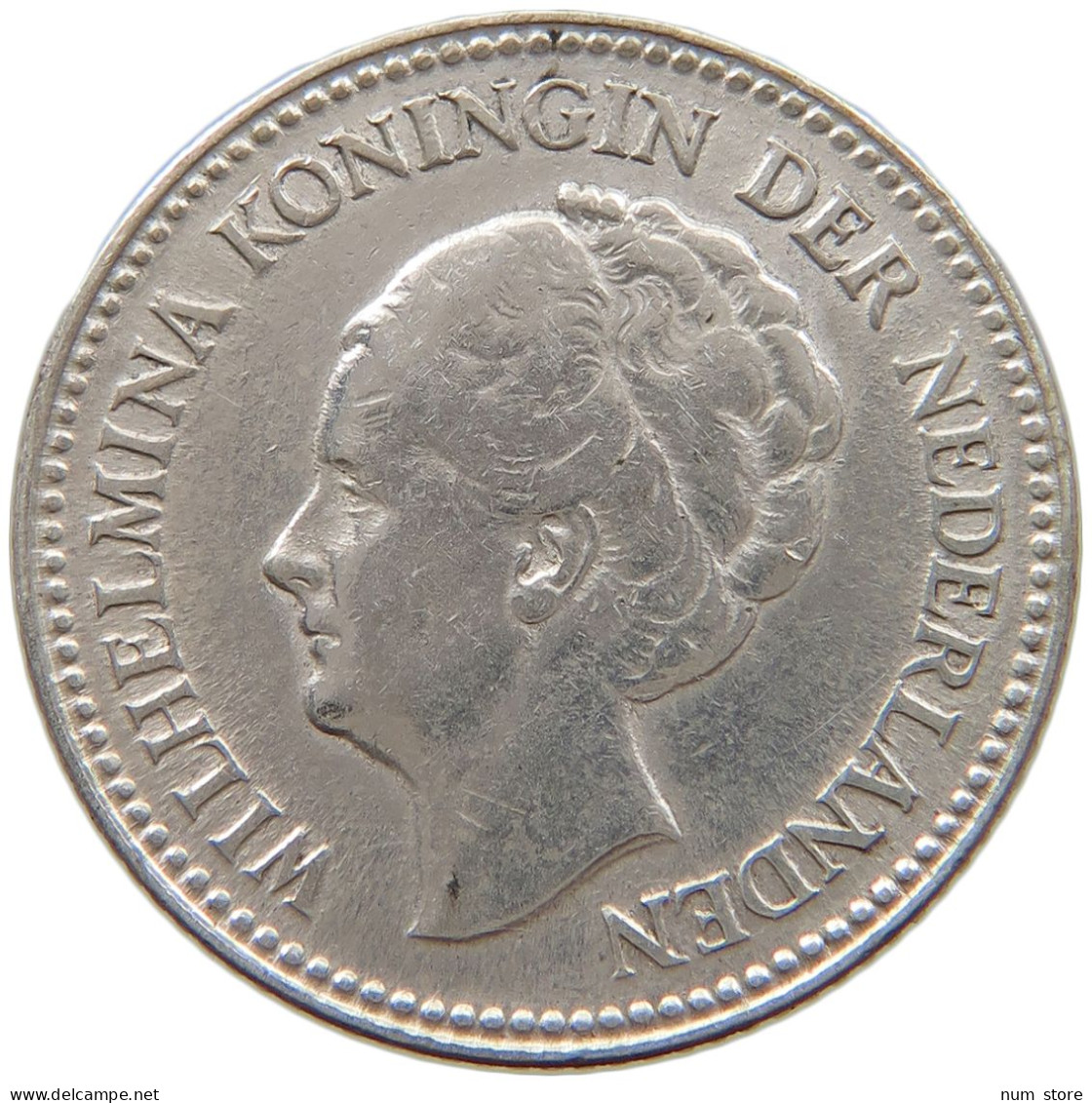 NETHERLANDS 1/2 GULDEN 1929 Wilhelmina 1890-1948 #a069 0179 - 1/2 Florín Holandés (Gulden)