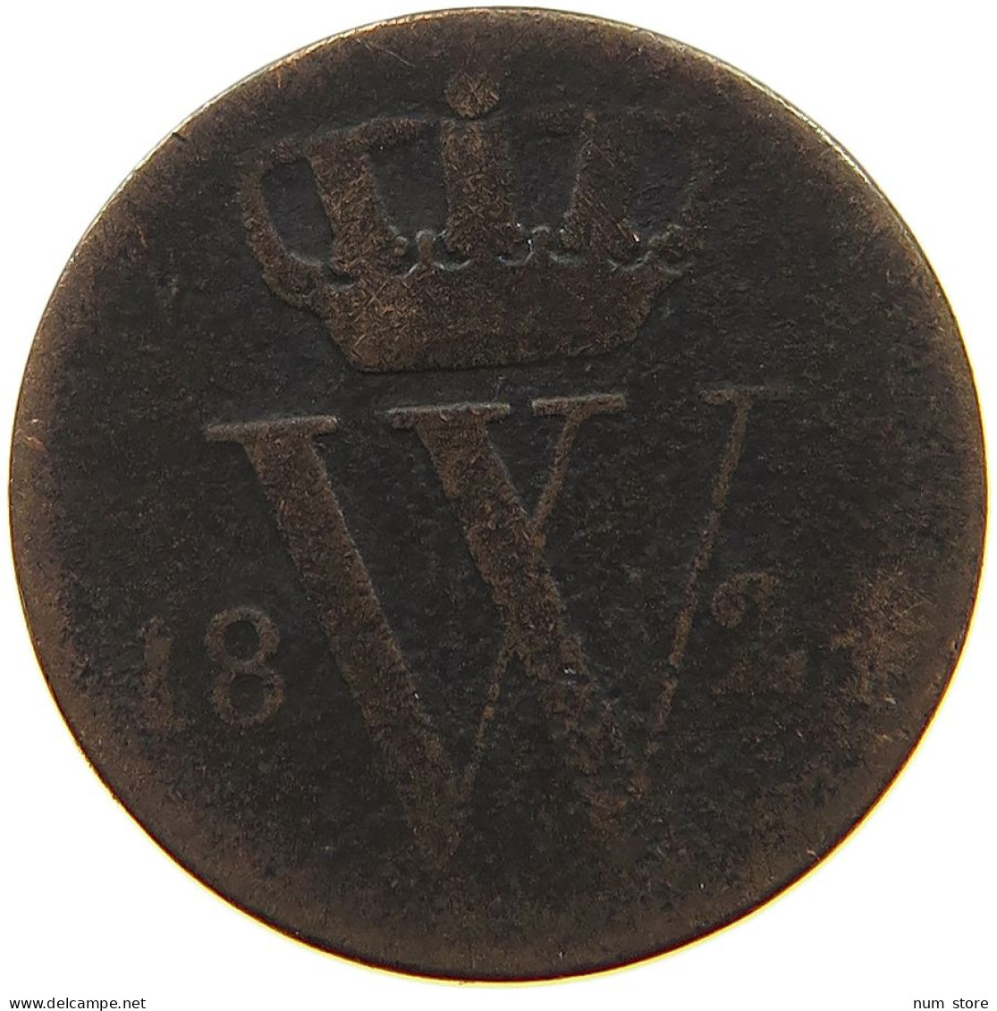 NETHERLANDS 1/2 CENT 1824 WILLEM I. 1815-1840 #a015 0437 - 1815-1840: Willem I