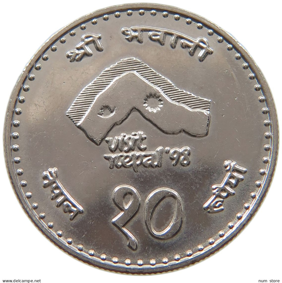 NEPAL 10 RUPEES 2054  #c077 0059 - Nepal