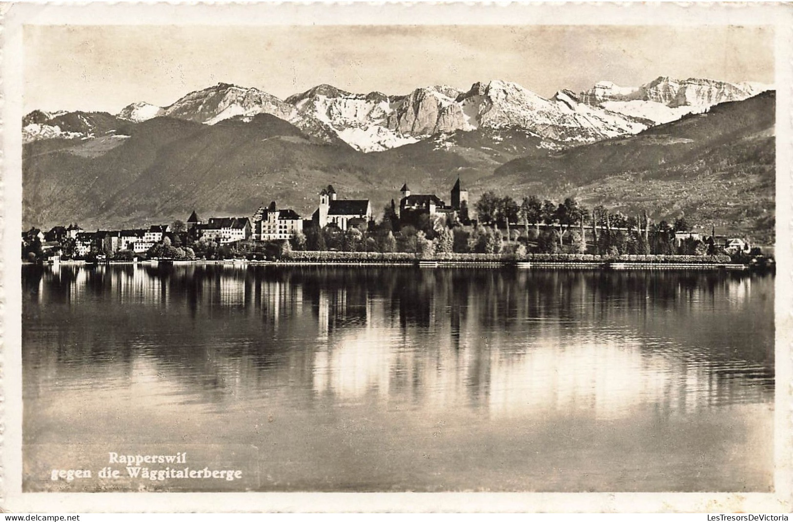 SUISSE - Rapperswil Gegen Die Wäggitalerberge - Vue Générale Sur La Ville - Carte Postale Ancienne - Rapperswil-Jona