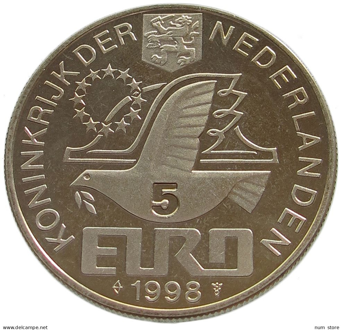 NETHERLANDS 5 EUR 1998  #w030 0289 - Unclassified