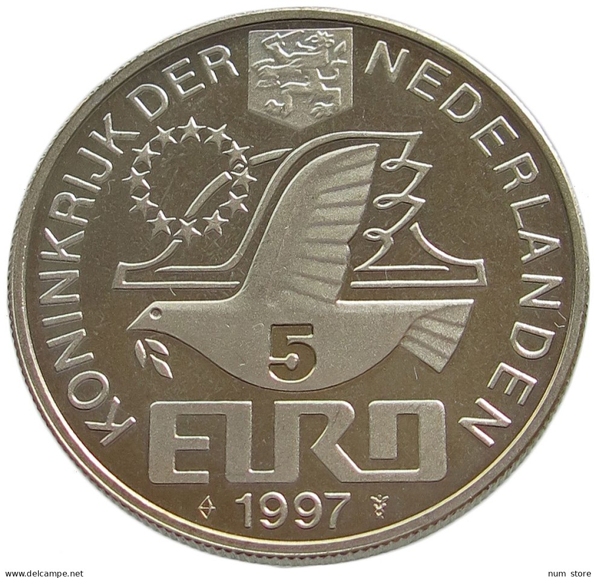 NETHERLANDS 5 EUR 1997  #w030 0281 - Unclassified