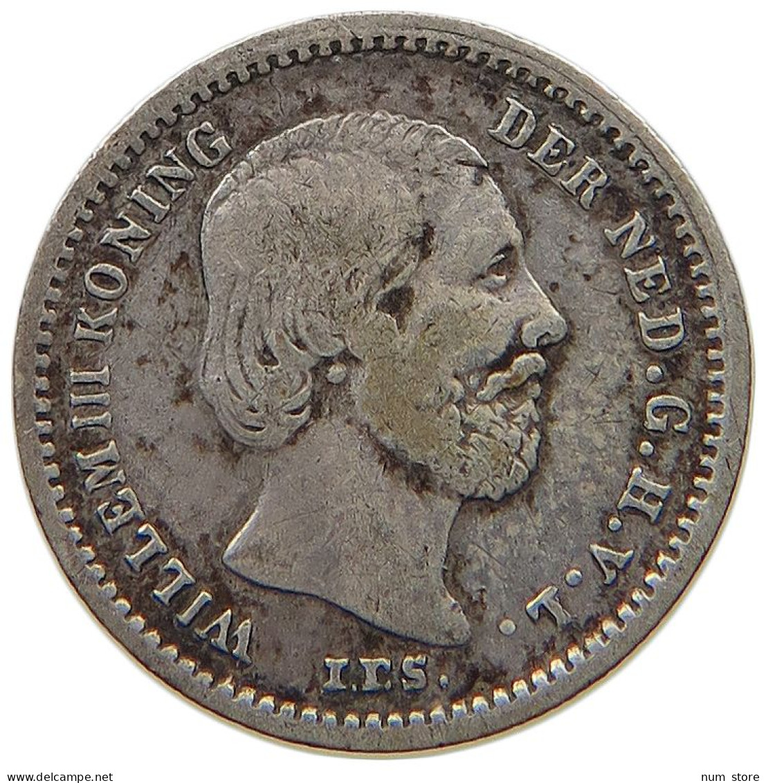 NETHERLANDS 5 CENTS 1862 Willem III. 1849-1890 #t111 1381 - 1849-1890 : Willem III