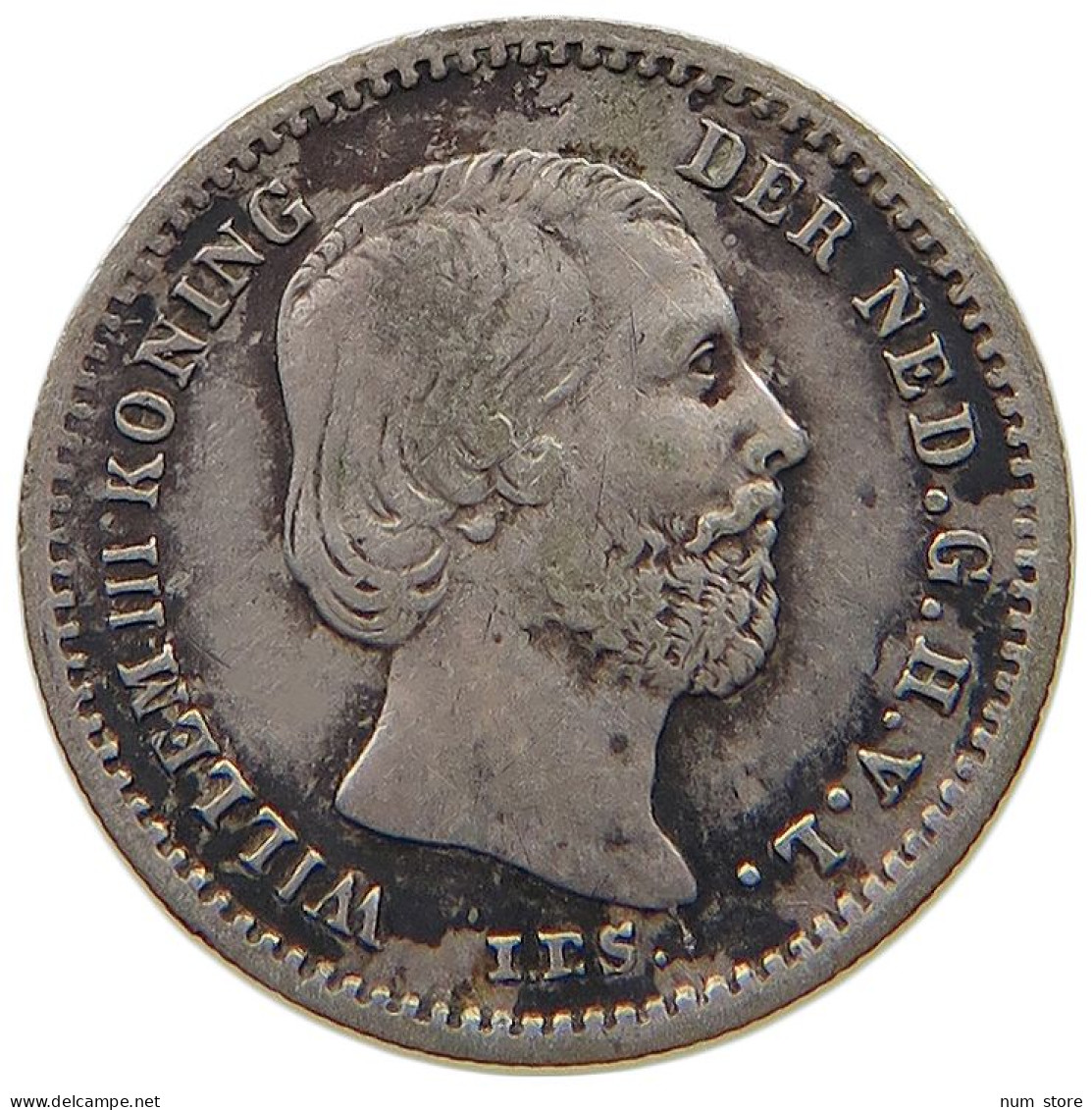 NETHERLANDS 5 CENTS 1862 Willem III. 1849-1890 #t111 1379 - 1849-1890 : Willem III