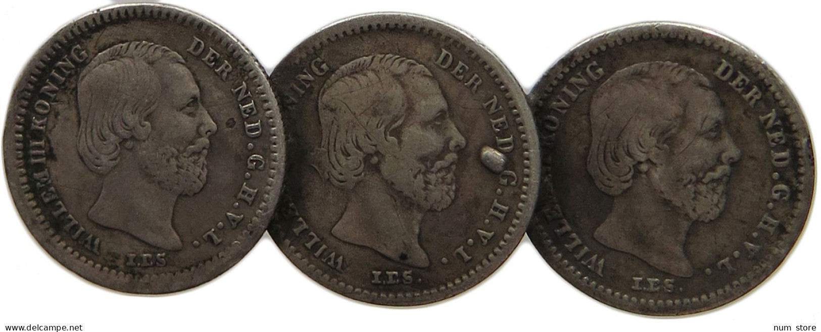 NETHERLANDS 5 CENTS 18501859 Willem III. 1849-1890 #alb024 0239 - 1849-1890 : Willem III